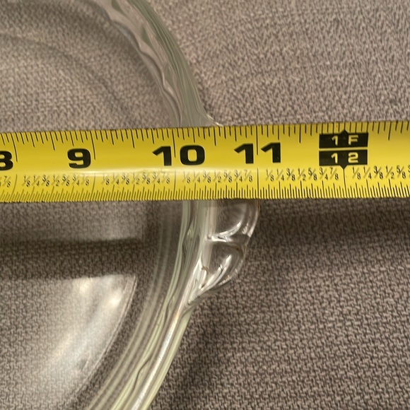 Vintage Pyrex #229 Pie Plate Deep Dish Clear Glass Handles Fluted Scalloped Rim - Picture 8 of 10